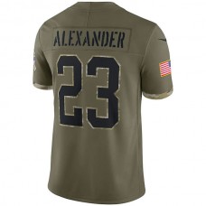 GB.Packers #23 Jaire Alexander Olive 2022 Salute To Service Limited Jersey Stitched American Football Jerseys