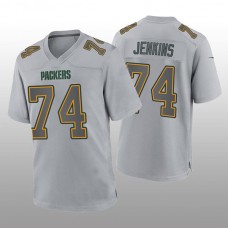 GB.Packers #74 Elgton Jenkins Gray Atmosphere Game Jersey Stitched American Football Jerseys