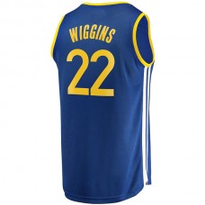 G.State Warriors #22 Andrew Wiggins Fanatics Branded 2020-21 Fast Break Replica Jersey Icon Edition Royal Stitched American Basketball Jersey