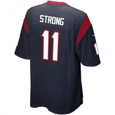 H.Texans #11 Jaelen Strong Navy Game Jersey Stitched American Football Jerseys