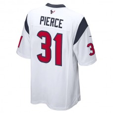 H.Texans #31 Dameon Pierce White Game Player Jersey Stitched American Football Jerseys