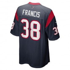 H.Texans #38 Jacobi Francis Navy Game Player Jersey Stitched American Football Jerseys