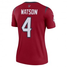 H.Texans #4 Deshaun Watson Legend Player Jersey Red Stitched American Football Jerseys