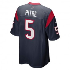 H.Texans #5 Jalen Pitre Navy Game Player Jersey Stitched American Football Jerseys