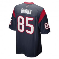 H.Texans #85 Pharaoh Brown Navy Game Jersey Stitched American Football Jerseys