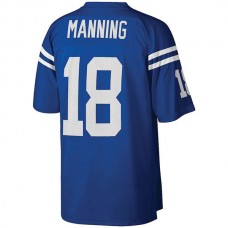 IN.Colts #18 Peyton Manning Mitchell & Ness Royal Legacy Replica Jersey Stitched American Football Jerseys