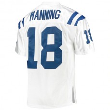 IN.Colts #18 Peyton Manning Mitchell & Ness White 2006 Super Bowl XLI Authentic Retired Player Jersey Stitched American Football Jerseys