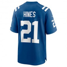 IN.Colts #21 Nyheim Hines Royal Game Jersey Stitched American Football Jerseys
