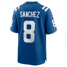 IN.Colts #8 Rigoberto Sanchez Royal Game Jersey Stitched American Football Jerseys