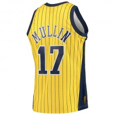 IN.Pacers #17 Chris Mullin Mitchell & Ness 1999-00 Hardwood Classics Swingman Jersey Gold Stitched American Basketball Jersey