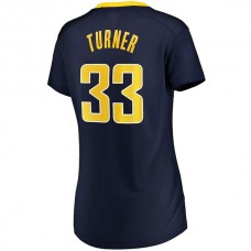 IN.Pacers #33 Myles Turner Fanatics Branded Fast Break Player Replica Jersey Navy Icon Edition Stitched American Basketball Jersey
