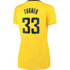 IN.Pacers #33 Myles Turner Fanatics Branded Fast Break Player Replica Jersey Statement Edition Gold Stitched American Basketball Jersey