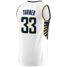 IN.Pacers #33 Myles Turner Fanatics Branded Fast Break Replica Jersey White Association Edition Stitched American Basketball Jersey