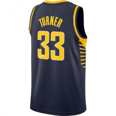 IN.Pacers #33 Myles Turner Swingman Jersey Navy Icon Edition Stitched American Basketball Jersey