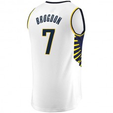 IN.Pacers #7 Malcolm Brogdon Fanatics Branded Fast Break Replica Jersey White Association Edition Stitched American Basketball Jersey