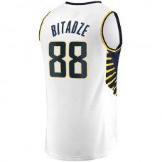 IN.Pacers #88 Goga Bitadze Fanatics Branded Fast Break Player Replica Jersey Association Edition White Stitched American Basketball Jersey