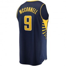 IN.Pacers #9 T.J. McConnell Fanatics Branded Fast Break Replica Player Jersey Navy Icon Edition Stitched American Basketball Jersey