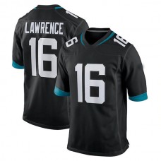 J.Jaguars #16 Trevor Lawrence Black Alternate Player Game Jersey Stitched American Football Jerseys