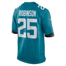 J.Jaguars #25 James Robinson Teal Player Game Jersey Stitched American Football Jerseys