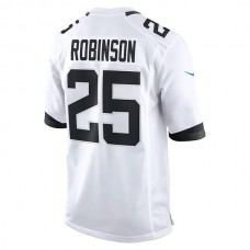 J.Jaguars #25 James Robinson White Game Jersey Stitched American Football Jerseys