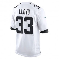 J.Jaguars #33 Devin Lloyd White Away Game Player Jersey Stitched American Football Jerseys