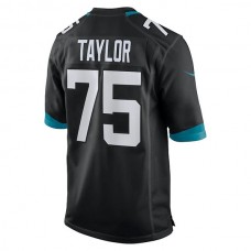 J.Jaguars #75 Jawaan Taylor Black Game Jersey Stitched American Football Jerseys