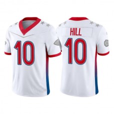 KC.Chiefs #10 Tyreek Hill 2022 White Pro Bowl Stitched Jersey American Football Jerseys