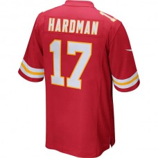 KC.Chiefs #17 Mecole Hardman Red Game Jersey Stitched American Football Jerseys