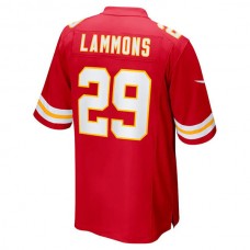 KC.Chiefs #29 Chris Lammons Red Team Game Player Jersey Stitched American Football Jerseys