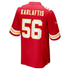 KC.Chiefs #56 George Karlaftis Red 2022 Draft First Round Pick Player Game Jersey Stitched American Football Jerseys