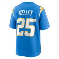 LA.Chargers #25 Joshua Kelley Powder Blue Game Jersey Stitched American Football Jerseys