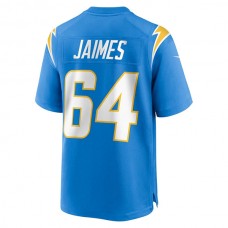 LA.Chargers #64 Brenden Jaimes Powder Blue Game Jersey Stitched American Football Jerseys