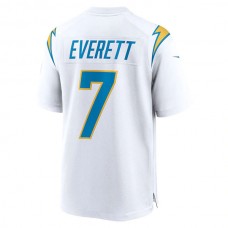LA.Chargers #7 Gerald Everett White Game Player Jersey Stitched American Football Jerseys