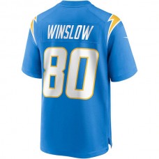 LA.Chargers #80 Kellen Winslow Powder Blue Game Retired Player Jersey Stitched American Football Jerseys