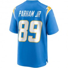 LA.Chargers #89 Donald Parham Jr. Powder Blue Game Jersey Stitched American Football Jerseys