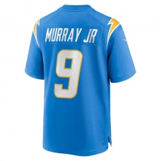 LA.Chargers #9 Kenneth Murray Jr. Powder Blue Game Jersey Stitched American Football Jerseys