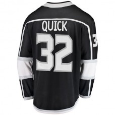 LA.Kings #32 Jonathan Quick Fanatics Branded Breakaway Player Jersey Black Stitched American Hockey Jerseys
