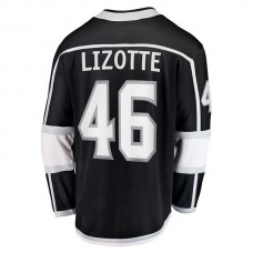 LA.Kings #46 Blake Lizotte Fanatics Branded Home Breakaway Player Jersey Black Stitched American Hockey Jerseys