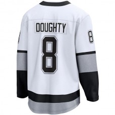 LA.Kings #8 Drew Doughty Fanatics Branded Alternate Premier Breakaway Player Jersey White Stitched American Hockey Jerseys