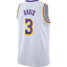 LA.Lakers #3 Anthony Davis 2020-21 Swingman Jersey Association Edition White Stitched American Basketball Jersey