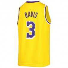 LA.Lakers #3 Anthony Davis 2021-22 Diamond Swingman Jersey Gold Stitched American Basketball Jersey