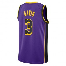 LA.Lakers #3 Anthony Davis Jordan Brand 2022-23 Statement Edition Swingman Jersey Purple Stitched American Basketball Jersey