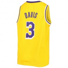 LA.Lakers #3 Anthony Davis Swingman Jersey Gold Stitched American Basketball Jersey