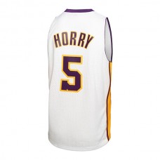LA.Lakers #5 Robert Horry Mitchell & Ness 2002-03 Hardwood Classics Swingman Jersey White Stitched American Basketball Jersey