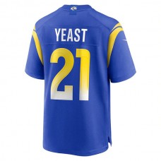 LA.Rams #21 Russ Yeast Royal Game Player Jersey Stitched American Football Jerseys