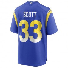 LA.Rams #33 Nick Scott Royal Game Jersey Stitched American Football Jerseys