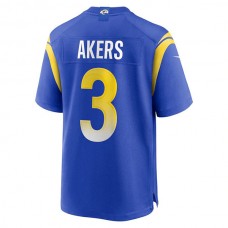 LA.Rams #3 Cam Akers Royal Game Jersey Stitched American Football Jerseys