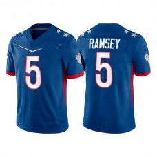 LA.Rams #5 Jalen Ramsey 2022 Royal Pro Bowl Stitched Jersey American Football Jersey