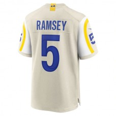 LA.Rams #5 Jalen Ramsey Bone Player Game Jersey Stitched American Football Jersey