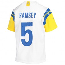 LA.Rams #5 Jalen Ramsey White Game Jersey Stitched American Football Jerseys